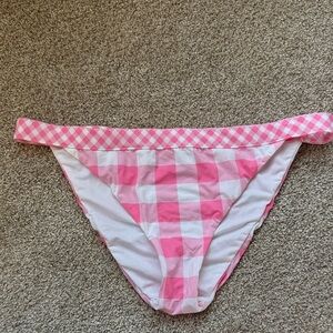 Pink Checkered Swim Bottom